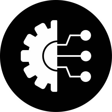 Technology flat icon, vector illustration 