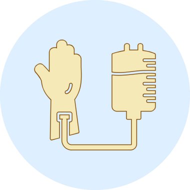 Kan Bağışı Web simgesi, vektör illüstrasyonu 