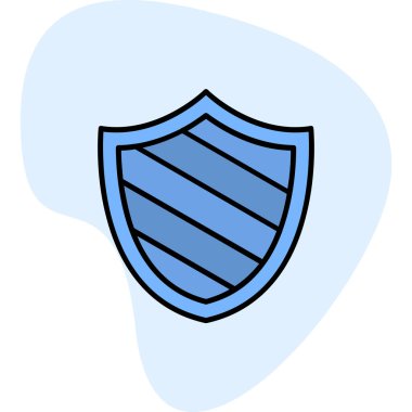 kalkan simgesi web basit illüstrasyon