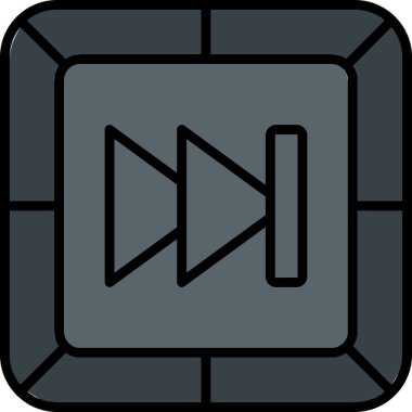 Hızlı ileri kutsal kişilerin resmi, vektör çizim                         