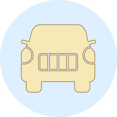 car web icon simple illustration 