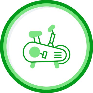 Egzersiz bisikleti. Web simgesi basit illüstrasyon