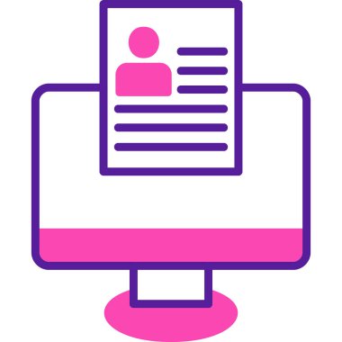 Çevrimiçi Web simgesi, vektör illüstrasyonu