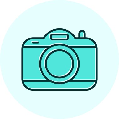 kamera simgesi, vektör illüstrasyonu basit tasarım