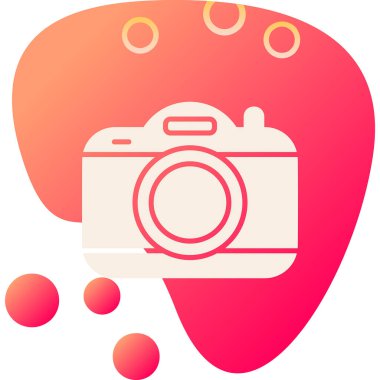 kamera simgesi, vektör illüstrasyonu basit tasarım