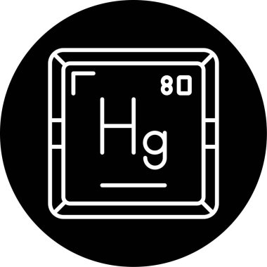 Merkür web simgesi vektör illüstrasyonu