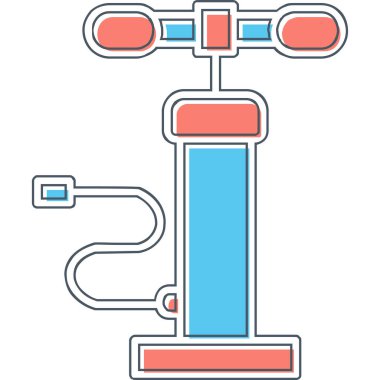 Hava pompası. Web simgesi basit illüstrasyon         