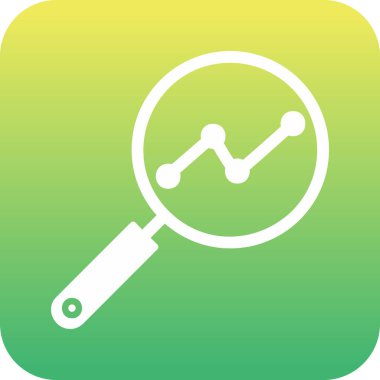 Analitik Araştırma. Web simgesi basit illüstrasyon             