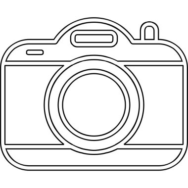 kamera simgesi, vektör illüstrasyonu basit tasarım