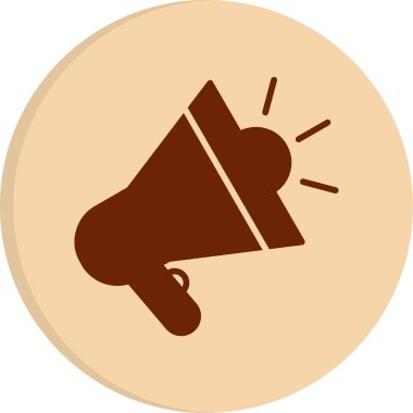 megafon web simgesi, vektör çizim 