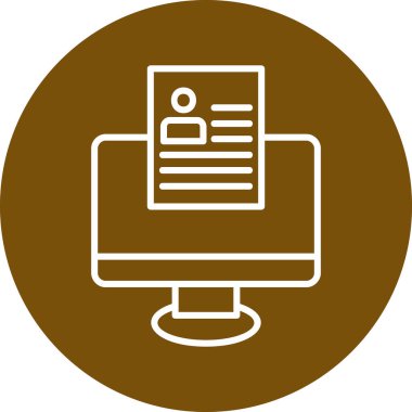 Çevrimiçi Web simgesi, vektör illüstrasyonu