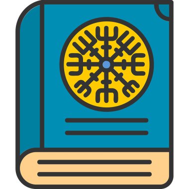 kitap simgesi, vektör illüstrasyonu basit tasarım