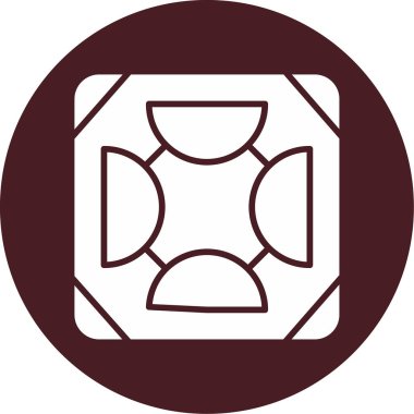 Döşeme. Web simgesi basit illüstrasyon