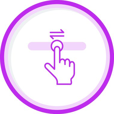 İnsan eliyle basma düğmesinin vektör illüstrasyonu 