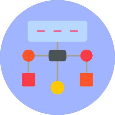 Algoritma. Web simgesi basit tasarım          