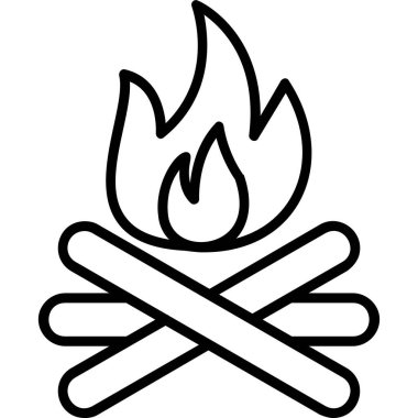 şenlik ateşi alev ikonu