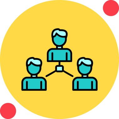 Sosyoloji simgesinin vektör illüstrasyonu 