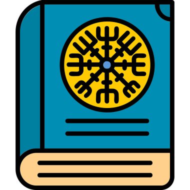 kitap simgesi, vektör illüstrasyonu basit tasarım