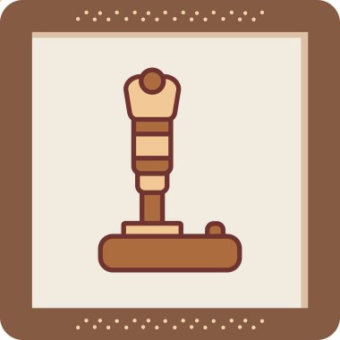 Modern joystick simgesinin vektör çizimi                             