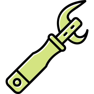 Açıcı simgesi vektör illüstrasyonu