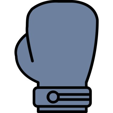 Boks eldiveni simge vektör çizim