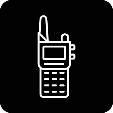 Walkie talkie simgesinin vektör çizimi