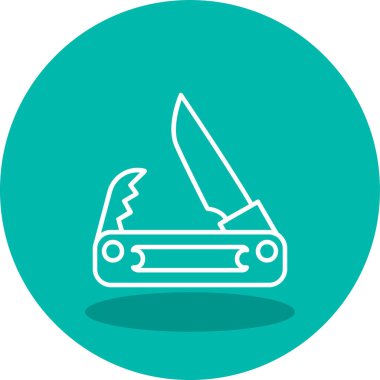 Cep bıçak simge vektör çizim