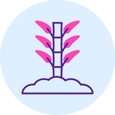 Bamboo icon, vector illustration simple design