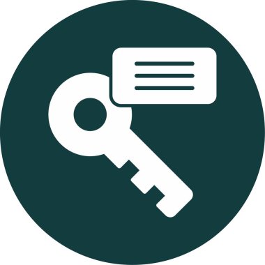 Anahtar kelime web simgesi. vektör illüstrasyonu