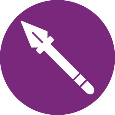 Mızrak simgesi vektör illüstrasyonu