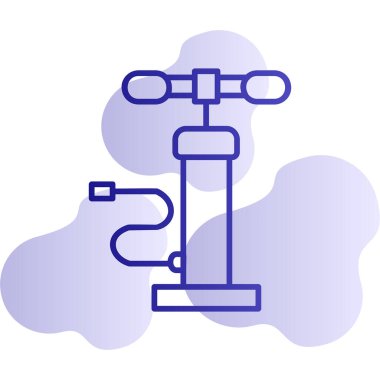 Hava pompası. Web simgesi basit illüstrasyon         