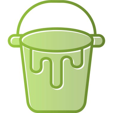 Kova. Web simgesi basit illüstrasyon