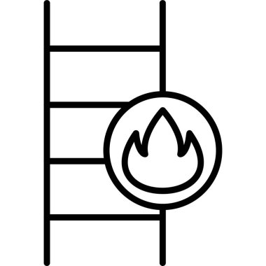 Merdiven simgesi çizimini ateşle                   