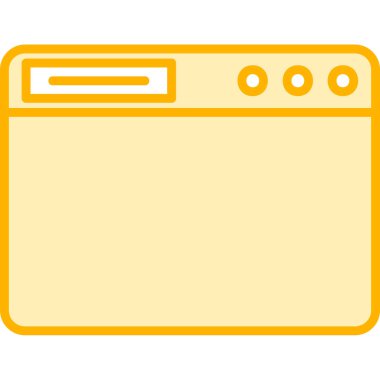 Tarayıcı. Web simgesi vektör illüstrasyonu