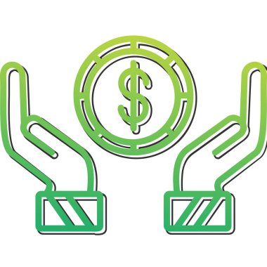 Açık Ekonomi ikonu vektör illüstrasyonu          