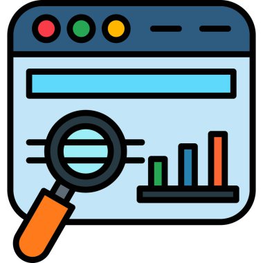 vektör Arama Web simgesi illüstrasyonu 