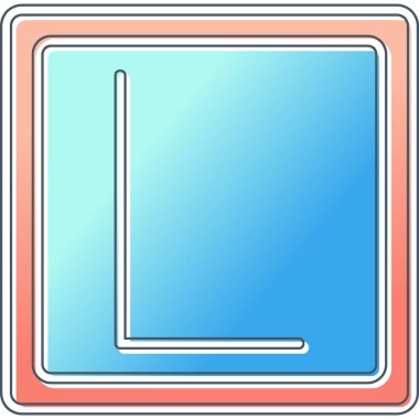 Simge, eğitim düğmesi, vektör illüstrasyonu öğreniliyor 