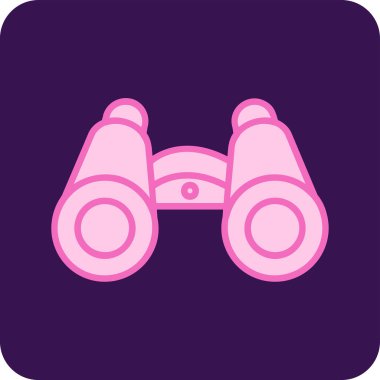 dürbün web simgesi, vektör çizim 