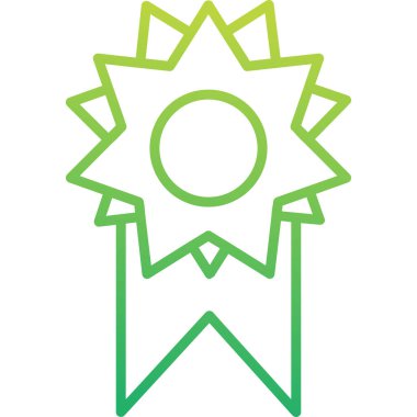 Rozet Web simgesi basit illüstrasyon 