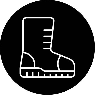 Ayakkabı simgesinin vektör illüstrasyonu