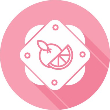 portakal meyvesi ikonu vektör illüstrasyonu