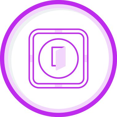 Çıkış kapısı simgesinin web illüstrasyonu