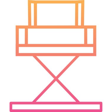 Yönetici Koltuğu simgesinin vektör illüstrasyonu           