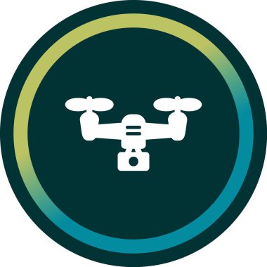 5g Drone simgesi, vektör illüstrasyonu, basit tasarım