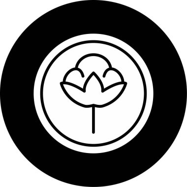 Pamuk. Web simgesi basit illüstrasyon