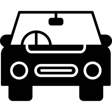 car web icon simple illustration 