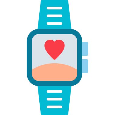 akıllı saat simgesi, vektör illüstrasyonu basit tasarım