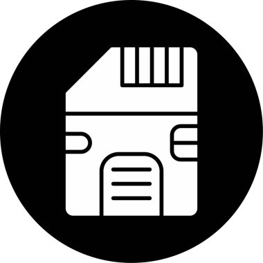 SD kart simgesi vektör illüstrasyonu