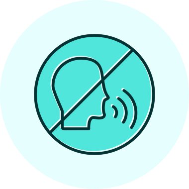Konuşan Web simgesi vektör çizimi yok