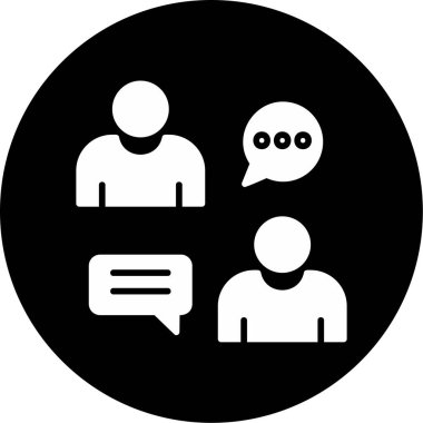 sohbet simgesi, vektör illüstrasyonu basit tasarım